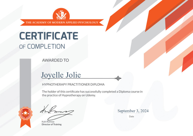 Achology - Joy Jolie - Hypnosis Practitioner Certificate